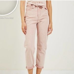 Joe's The Brinkley High Rise Paperbag Jean Peach Size 27